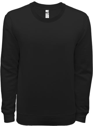 Buy black DP 2003 Cotton/Poly 3end Fleece-  Crew Neck Sweatshirt - Unisex